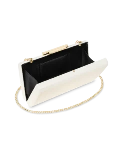 Online Bijou Brigitte Clutch Box - Shiny Ivory