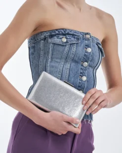 Sale Bijou Brigitte Clutch box - Silver Shimmer