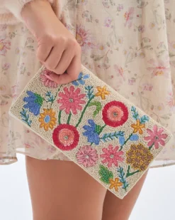 Outlet Bijou Brigitte Clutch - Colorful Garden