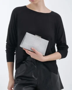 Online Bijou Brigitte Clutch - Shimmering Silver