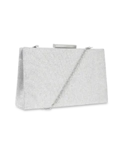 Online Bijou Brigitte Clutch - Shimmering Silver