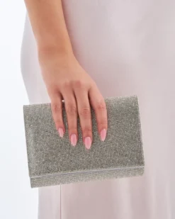 Discount Bijou Brigitte Clutch - Silver Fireworks