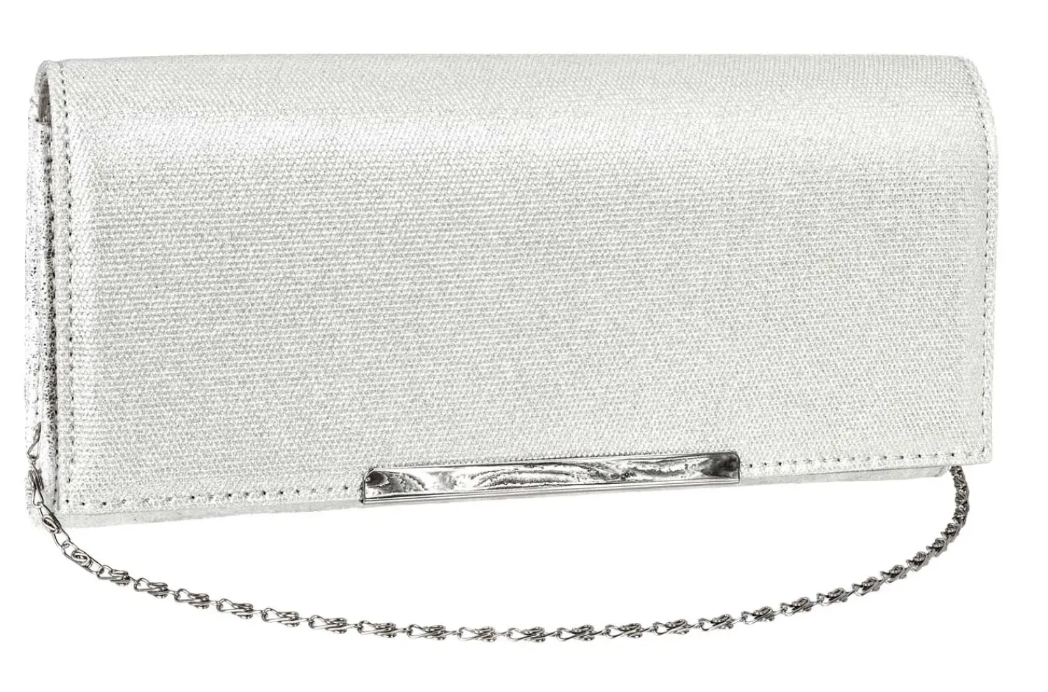 Bijou Brigitte Clutch - Silver Sparkle