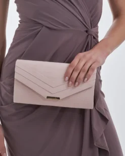 Clearance Bijou Brigitte Clutch - Velour Wedding