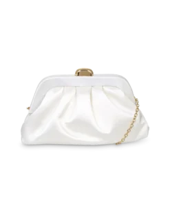 New Bijou Brigitte Clutch - White Glam