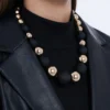 Outlet Bijou Brigitte Collana - Alternating Pearls