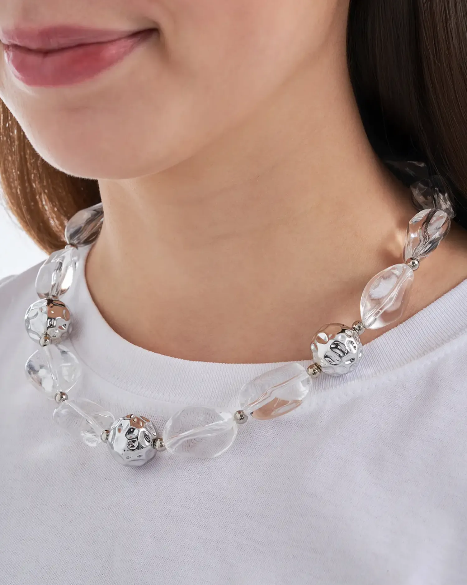 Sale Bijou Brigitte Collana - Asymmetrical Transparent
