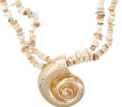 Clearance Bijou Brigitte Collana - Beige Shell