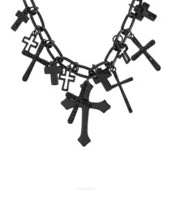 Bijou Brigitte Collana - Black Crosses
