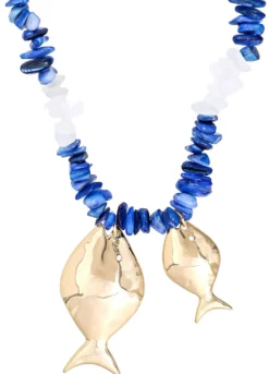 Clearance Bijou Brigitte Collana - Blue Shells