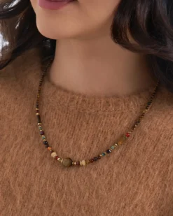 Best Bijou Brigitte Collana - Brown Agate