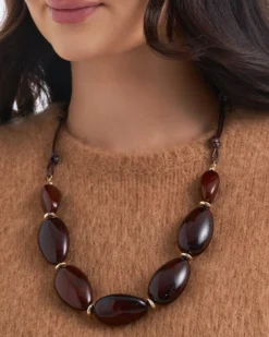 Bijou Brigitte Collana - Brown Circles