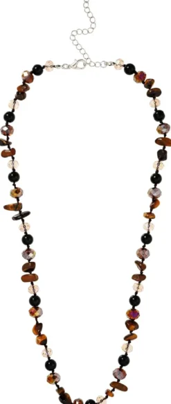 New Bijou Brigitte Collana - Brown Gems