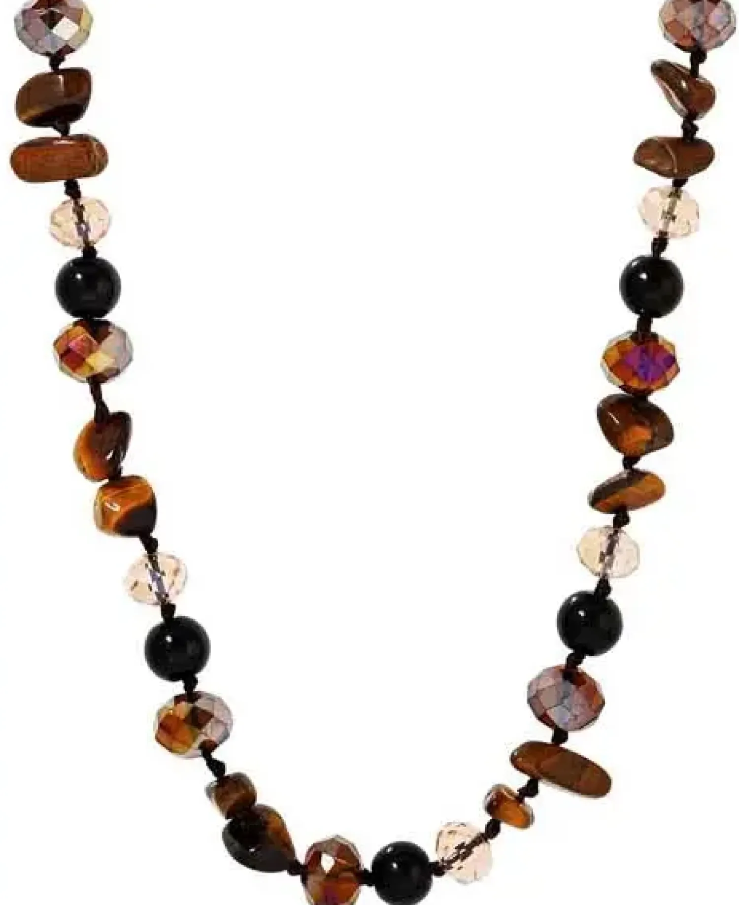 New Bijou Brigitte Collana - Brown Gems