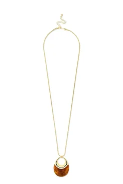 Sale Bijou Brigitte Collana - Brown Oval