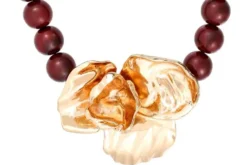 Discount Bijou Brigitte Collana - Burgundy Vintage