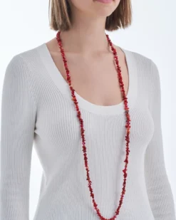 Outlet Bijou Brigitte Collana - Coral Red