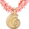 Clearance Bijou Brigitte Collana - Coral Shell