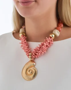 Clearance Bijou Brigitte Collana - Coral Shell