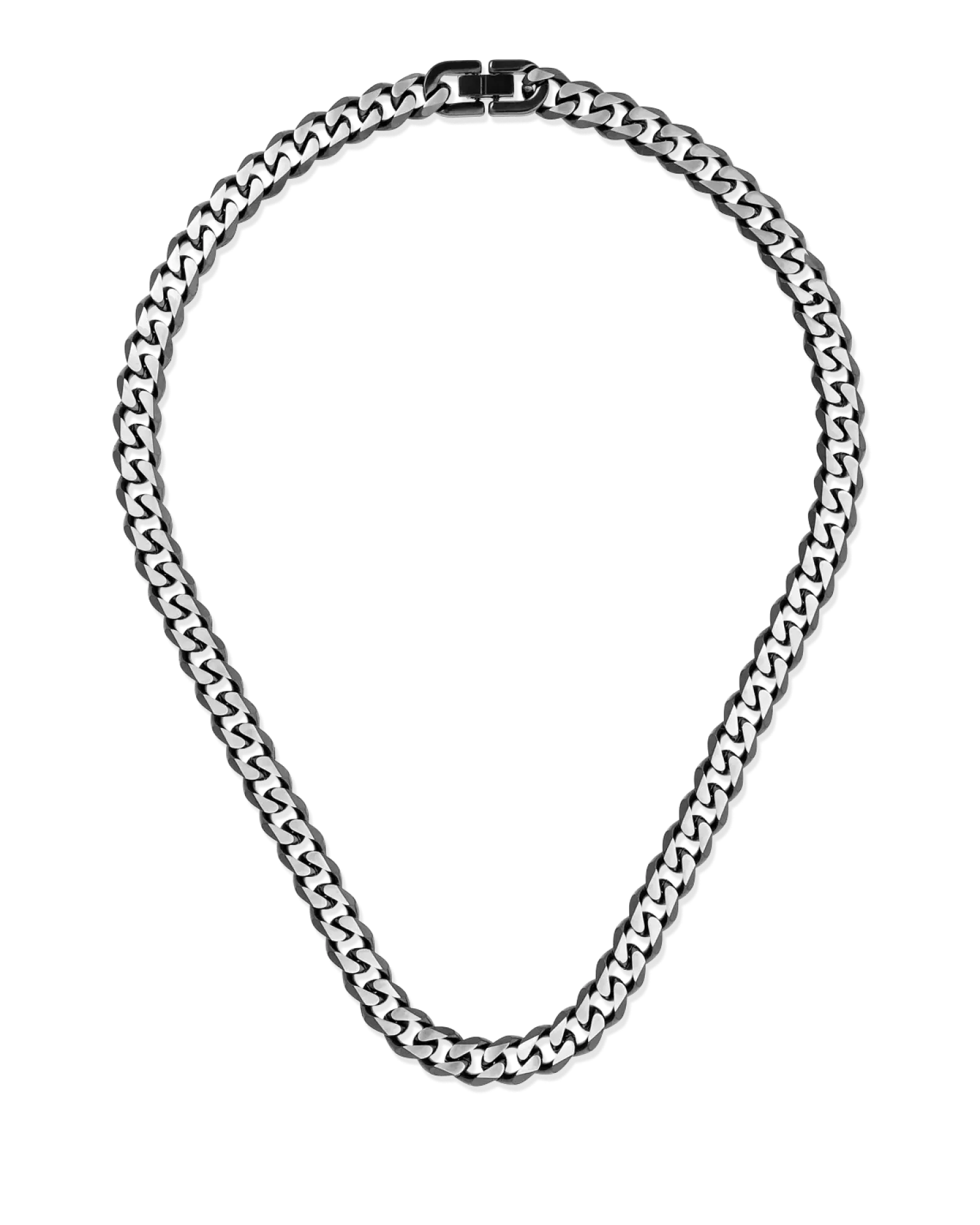 New Bijou Brigitte Collana da uomo - Black Steel