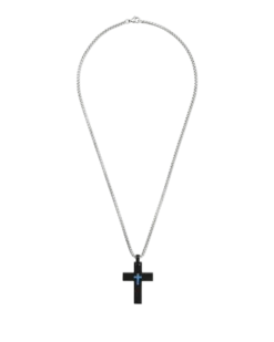 Outlet Bijou Brigitte Collana da uomo - Blue Cross