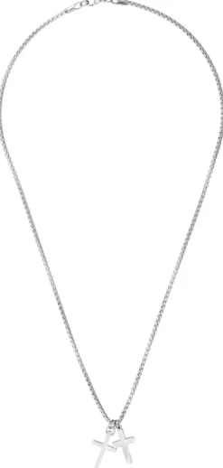 Clearance Bijou Brigitte Collana da uomo - Glittering Cross
