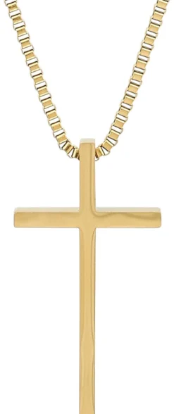 Sale Bijou Brigitte Collana da uomo - Gold Cross
