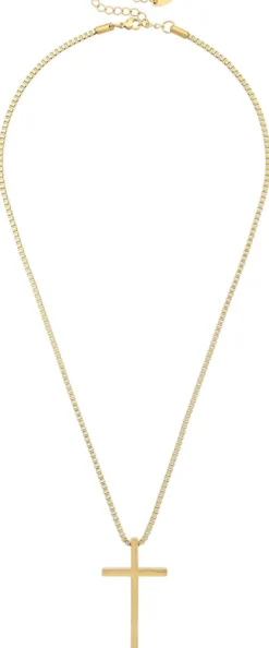 Sale Bijou Brigitte Collana da uomo - Gold Cross
