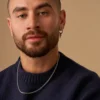 Sale Bijou Brigitte Collana da uomo - Plain Steel