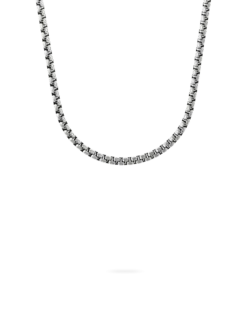 Sale Bijou Brigitte Collana da uomo - Plain Steel