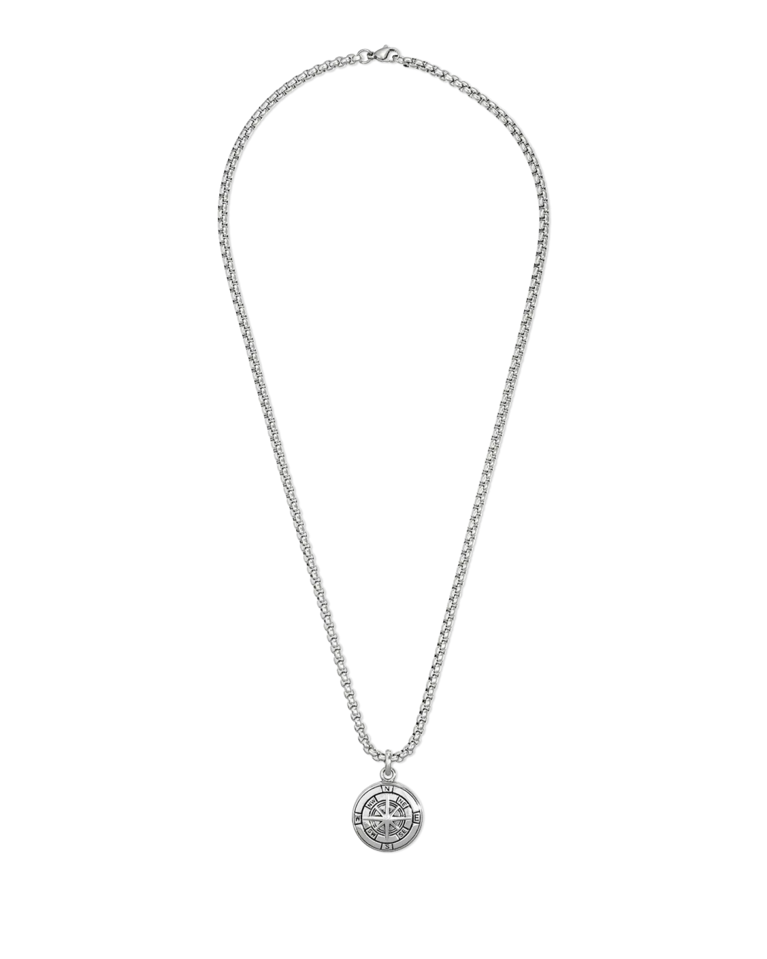 Sale Bijou Brigitte Collana da uomo - Silver Compass