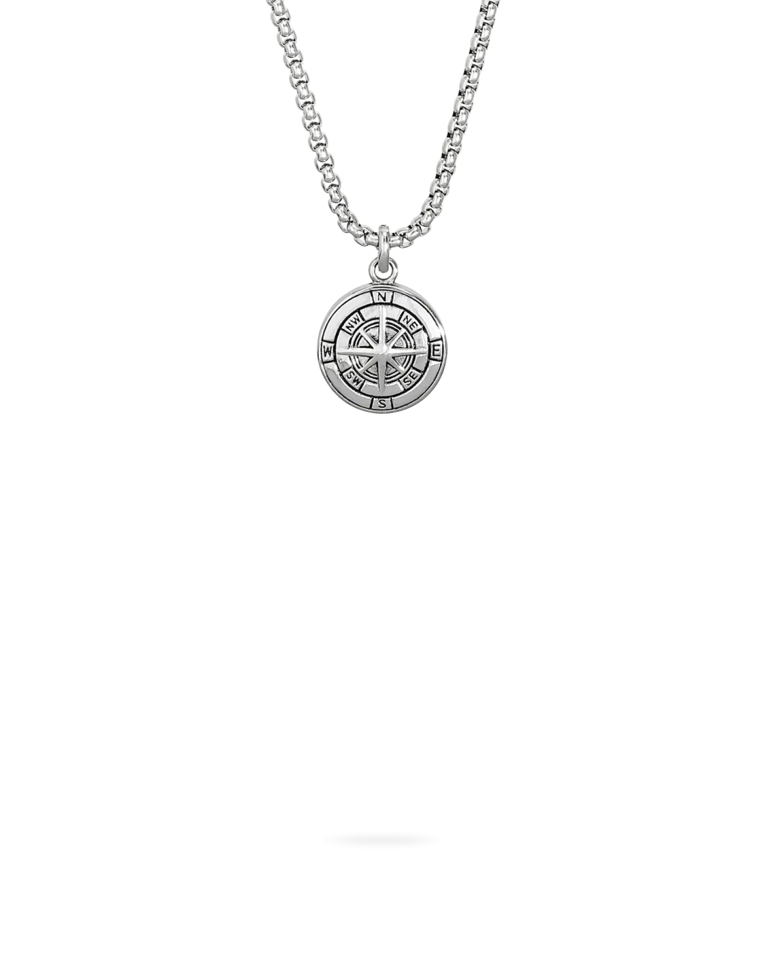 Sale Bijou Brigitte Collana da uomo - Silver Compass