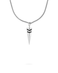 Bijou Brigitte Collana da uomo - Silver Spike