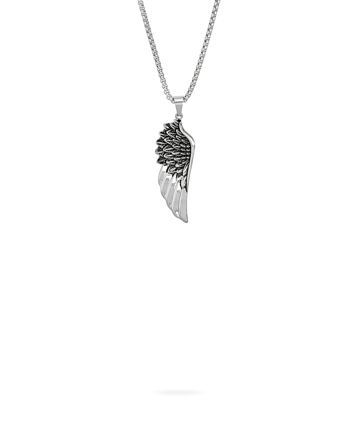 Clearance Bijou Brigitte Collana da uomo - Silver Wings