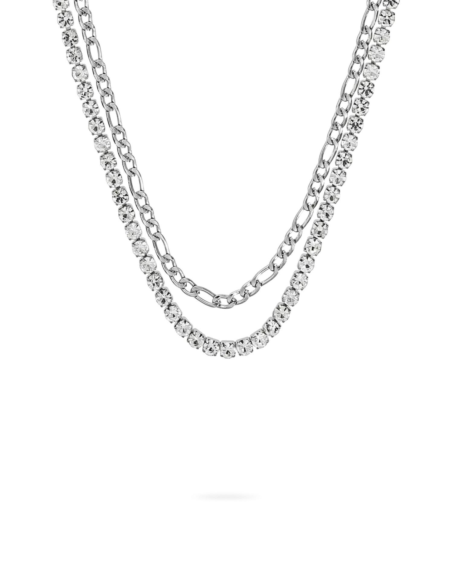 Online Bijou Brigitte Collana da uomo - Steel Sparkle