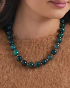 Online Bijou Brigitte Collana - Emerald Agate