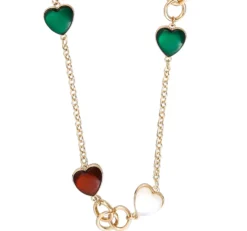 Sale Bijou Brigitte Collana - Emerald Hearts