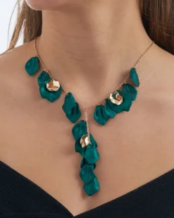 Sale Bijou Brigitte Collana - Emerald Leaves
