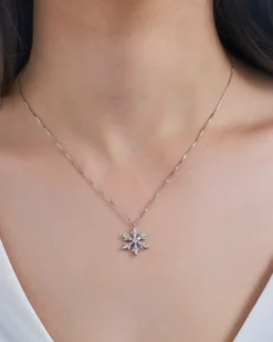 Bijou Brigitte Collana - Glitter Snowflake