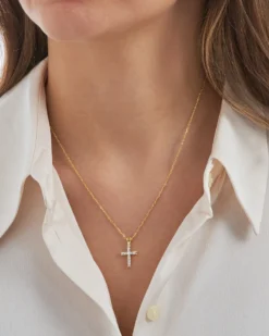 Discount Bijou Brigitte Collana - Golden Cross 2nd