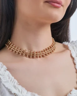 Hot Bijou Brigitte Collana - Golden V