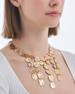Online Bijou Brigitte Collana - Hammered Statement