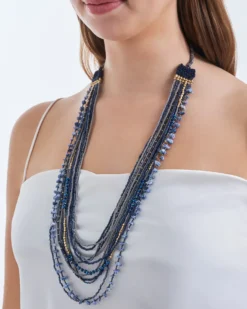 Outlet Bijou Brigitte Collana - Midnight Blue