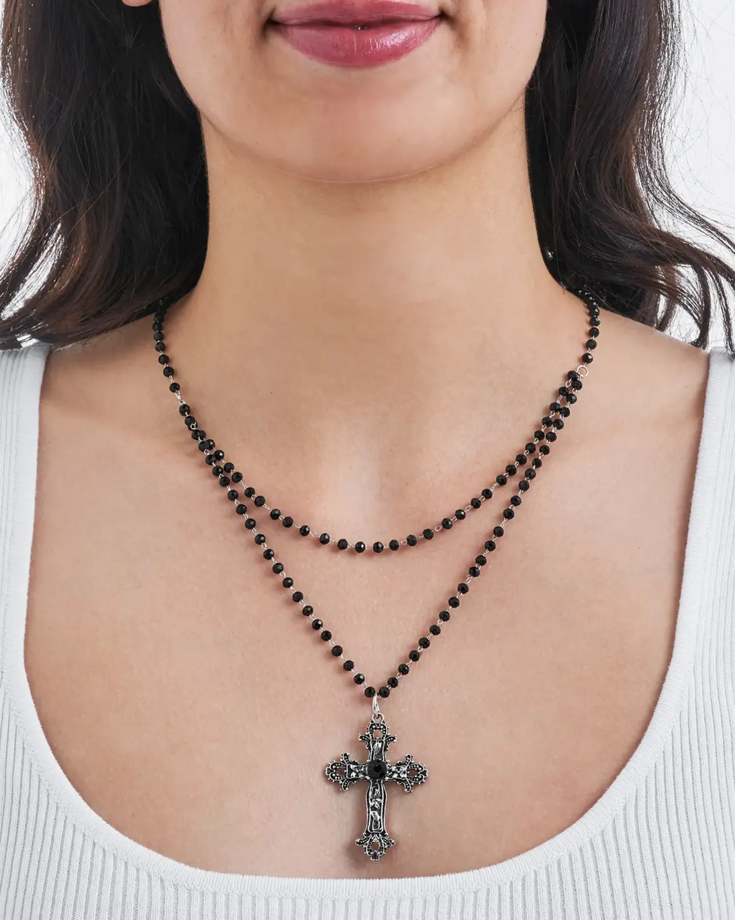 New Bijou Brigitte Collana - Midnight Cross