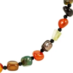 Outlet Bijou Brigitte Collana - Multicolor Agate