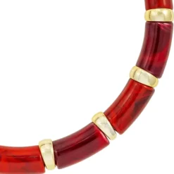 Best Bijou Brigitte Collana - Red Marble