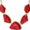 New Bijou Brigitte Collana - Red Shapes