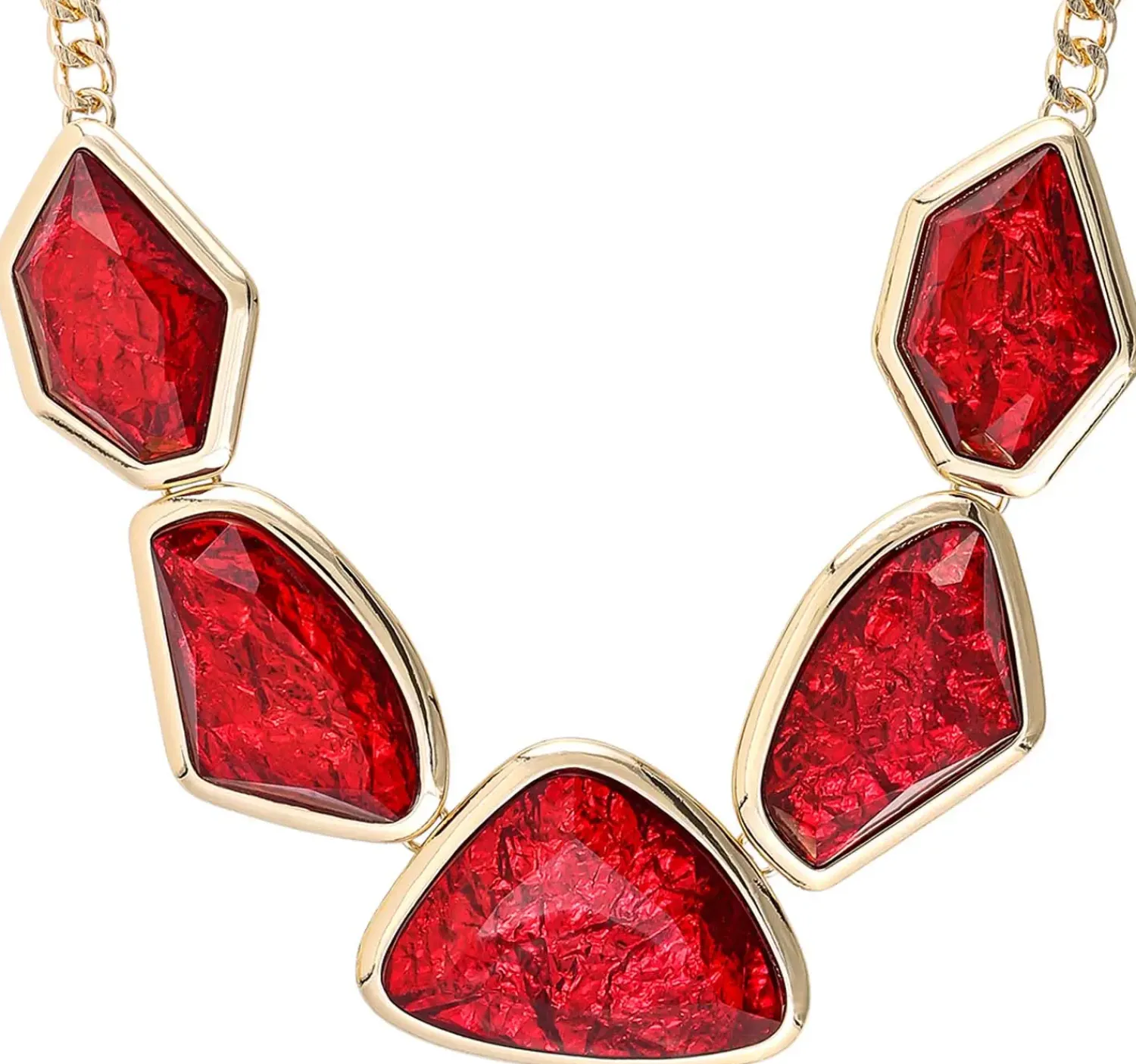 New Bijou Brigitte Collana - Red Shapes