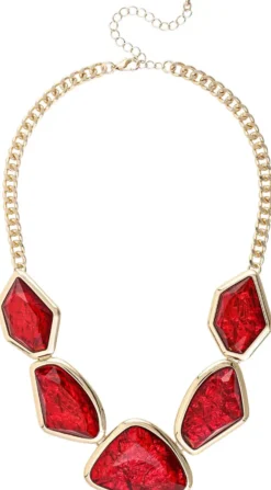 New Bijou Brigitte Collana - Red Shapes