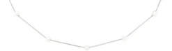 Bijou Brigitte Collana - Rhodium Pearls